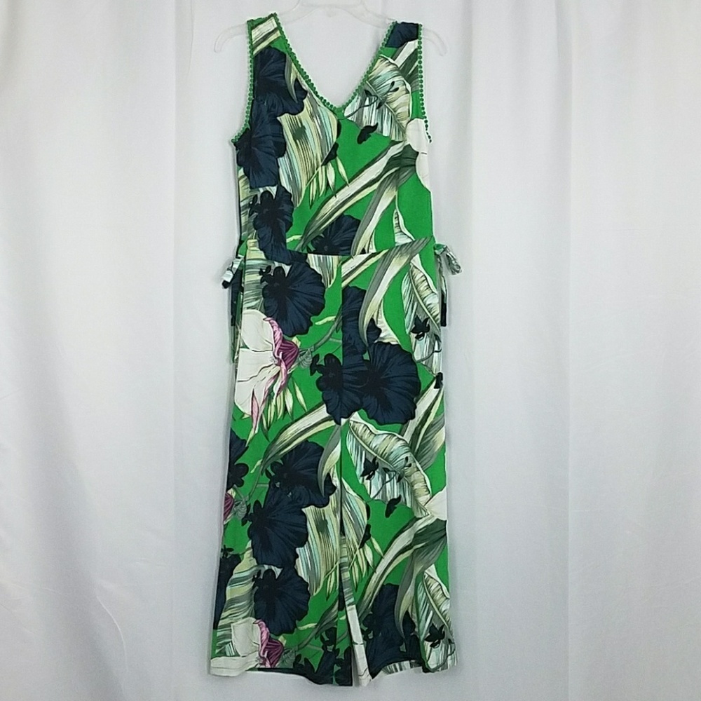 Carolina Belle Jungle Gaucho Romper 10 NWT